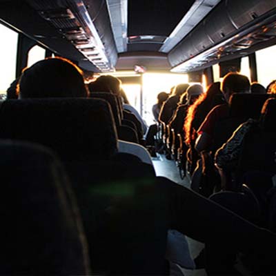 charter bus rental seats